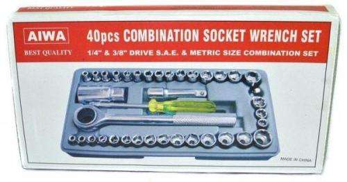 40 PCS COMBINATION SOCKET WRENCH SET