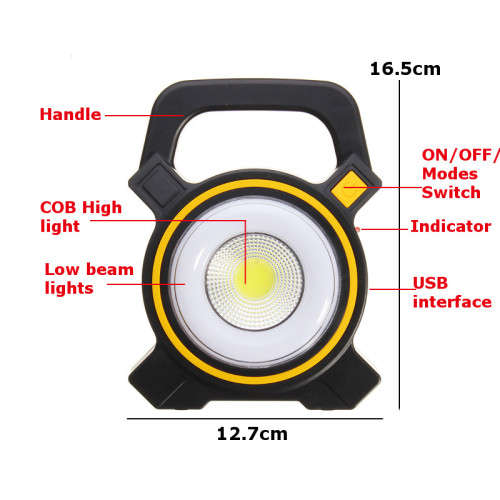 3 IN 1 LED SOLAR COB WORK LIGHT