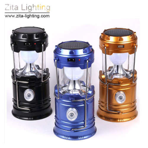 RECHARGEABLE SOLAR CAMPING LANTERN
