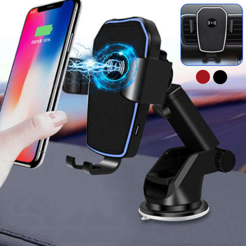 K80 Car Wireless Charger 10W Gravity Induction Air Outlet Clip - Black