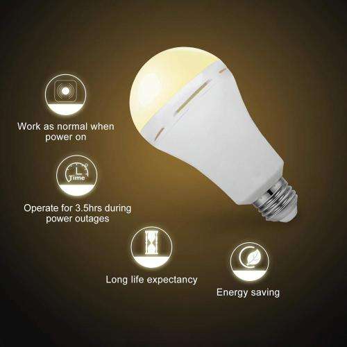 NEW Smart LED Bulb Light, Works on Power cuts, In Water, In your Hand, Regular AC, Emergency DC