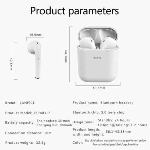 IN PODS12 BLUETOOTH TRUE WIRELESS STEREO V5.0