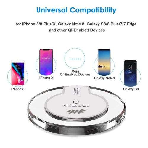 fantasy Crystal Qi Wireless Chargers Portable  Qi Standard Charging phone support