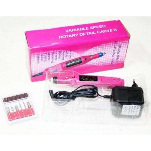 Finger Toe Nail Art Drill Kit Variable Speed Rotary Detail Carver Nail Care Electric Nai