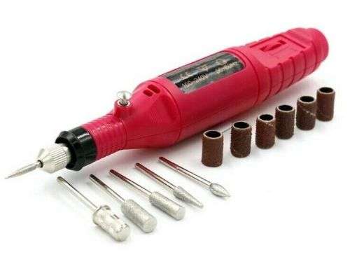 Finger Toe Nail Art Drill Kit Variable Speed Rotary Detail Carver Nail Care Electric Nai