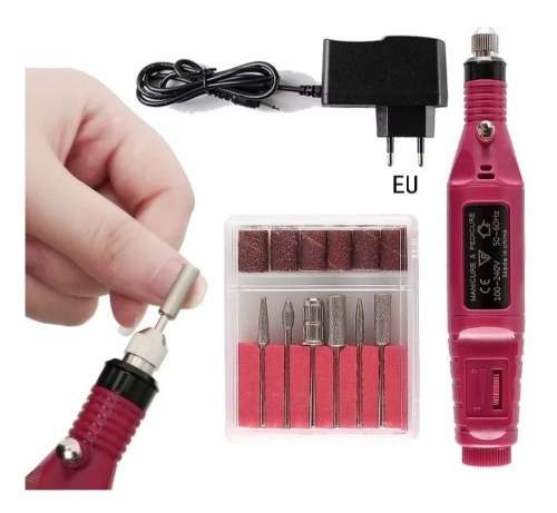 Finger Toe Nail Art Drill Kit Variable Speed Rotary Detail Carver Nail Care Electric Nai