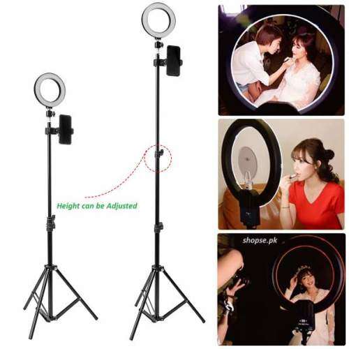 26CM 10inch Dimmable LED Tik Tok Ring Light With Tripod Stand  Makeup Phone Camera Selfie 2meter ST