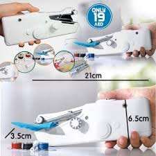Multifunctional Mini Electric Sewing MachineHousehold Handy Cordless White Portable Stitch Hanheld
