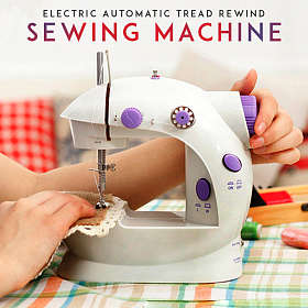 mini sewing machine with double and two speed control