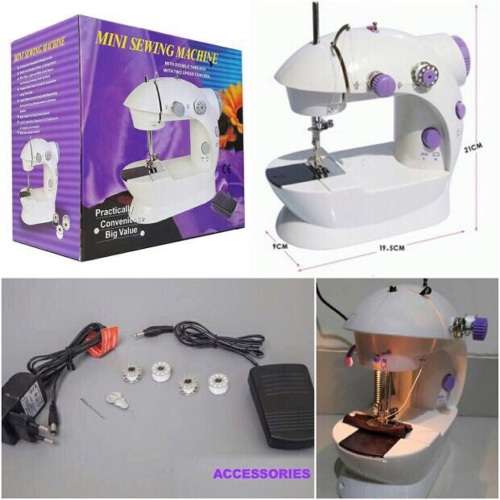 mini sewing machine with double and two speed control
