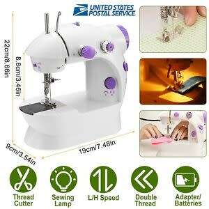 mini sewing machine with double and two speed control
