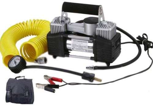 Portable Heavy Duty 2 Cylinder Air Compressor Direct Drive 12V 628-4X4 Pump