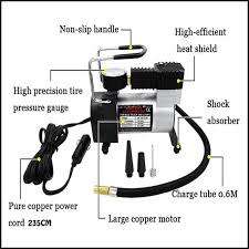12 Volt Direct Drive Heavy Duty Tire Inflator Fast Air compressor