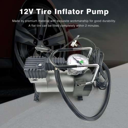 12 Volt Direct Drive Heavy Duty Tire Inflator Fast Air compressor