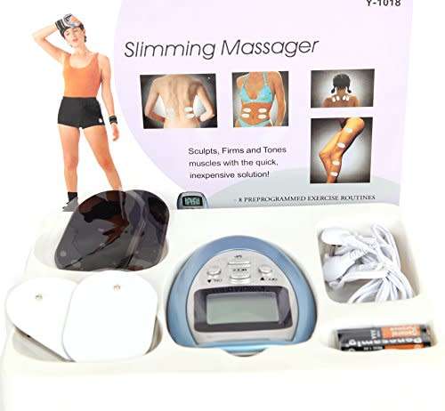 Full Body Shock Therapy Face Body Slimming Massager Stimulation Muscle Electro Massage Kit Portable
