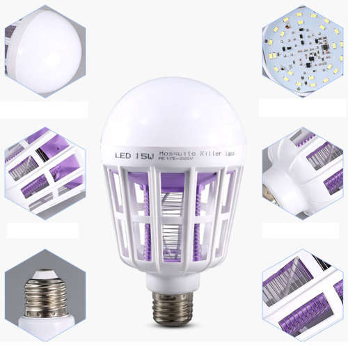 Mosquito Killer lamp Bulb 150V~240v 15W LED Night Lighting