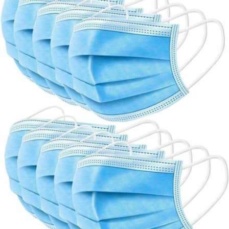 medicated Face masks 50Pcs 3-Layer Disposable Non-woven Dustproof Mask Health Care