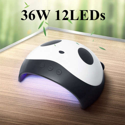 24W 36W Panda Nail Dry Smart Sensor USB LED Gel UV Nail Dryer Lamp Manicure Dual-Lights Curing Nail