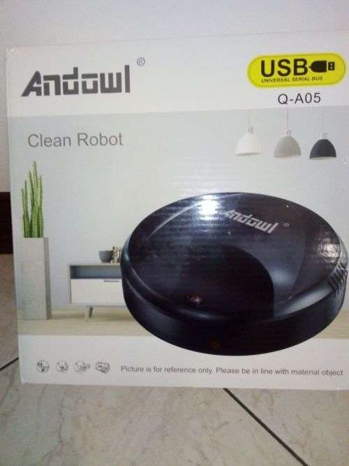 WHITE ANDOWL Floor Vacuum Cleaner Rechargeable Smart Cleaning