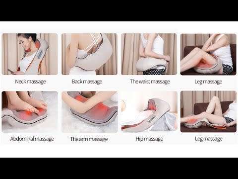 Global Vlotage 4 Buttons Upgraded Kneading Neck Back Waist Electric Massager Office Relax