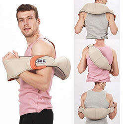 Global Vlotage 4 Buttons Upgraded Kneading Neck Back Waist Electric Massager Office Relax