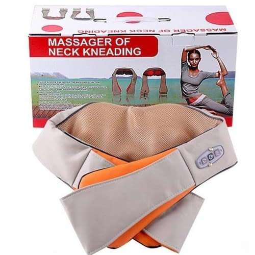 Global Vlotage 4 Buttons Upgraded Kneading Neck Back Waist Electric Massager Office Relax
