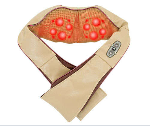 Global Vlotage 4 Buttons Upgraded Kneading Neck Back Waist Electric Massager Office Relax