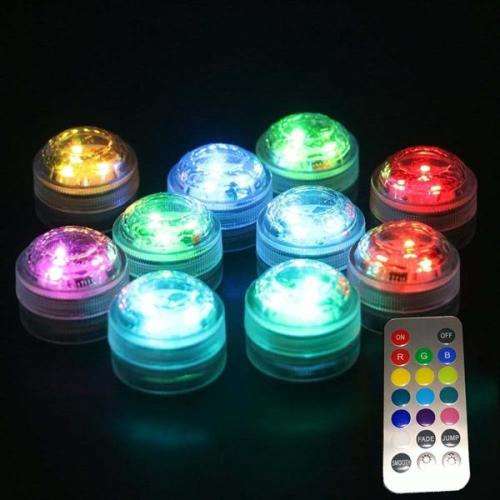 Romote controlled submersible rgb led light