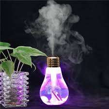 Colorful USB Light Bulb Humidifier Air Purifier Diffuser Atomizer