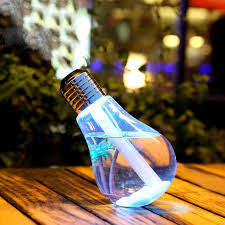 Colorful USB Light Bulb Humidifier Air Purifier Diffuser Atomizer