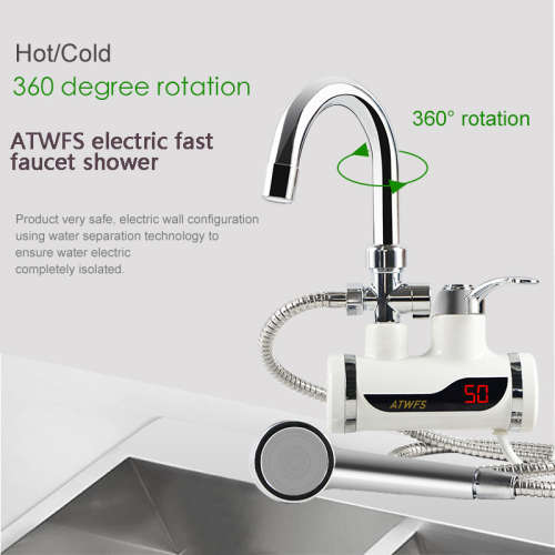 Instant electric heating water faucet and shower