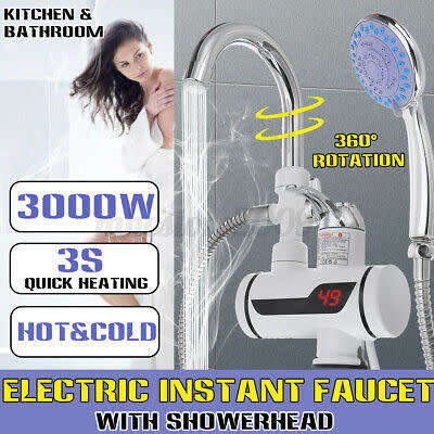 Instant electric heating water faucet and shower