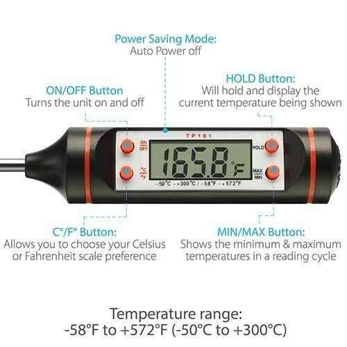 Thermometer Kitchen Digital Cooking Food Probe Electronic.
