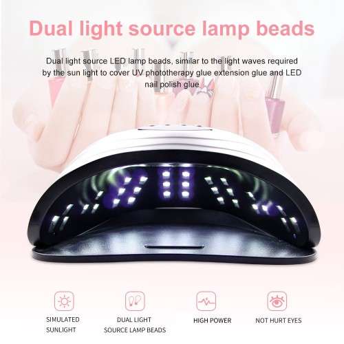 168W High Power Nail Lamp UV LED Lamp Manicure Nail Lamps 168W Nail Dryer 42 Leds Infrared Sensor