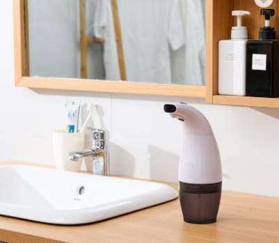 Automatic soap dispenser inductive foaming uv disinfect smart sensor 330ml