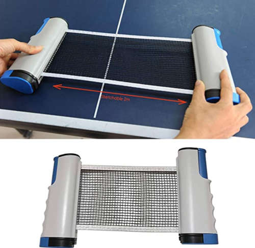Emerson Portable Ping Pong Table Tennis Set w/ Retractable & Extendable Net