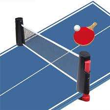 Emerson Portable Ping Pong Table Tennis Set w/ Retractable & Extendable Net