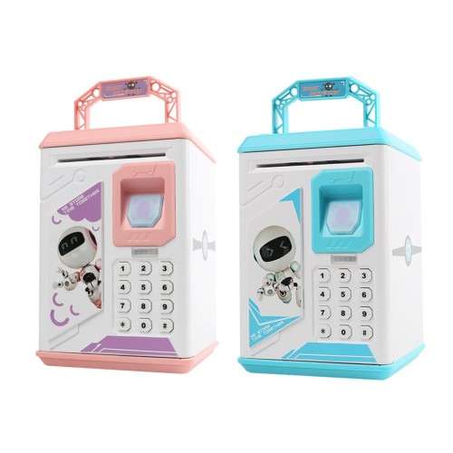 Piggy Bank Money Box Cash Coin Electronic Fingerprint ATM Password Coin Money Saving Box Jar Storage
