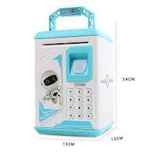 Piggy Bank Money Box Cash Coin Electronic Fingerprint ATM Password Coin Money Saving Box Jar Storage