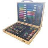 55pcs Personalised Wooden Art Box Set