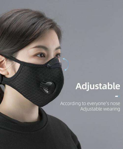 Face Mask Filter KN95 Anit-fog Breathable Dustproof Bicycle double Respirator Sports Protection Dust