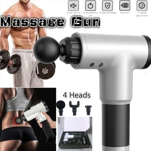 Deep Tissue Fascial Muscle Vibrating Massage Gun (ONLY SILVER COLOR)