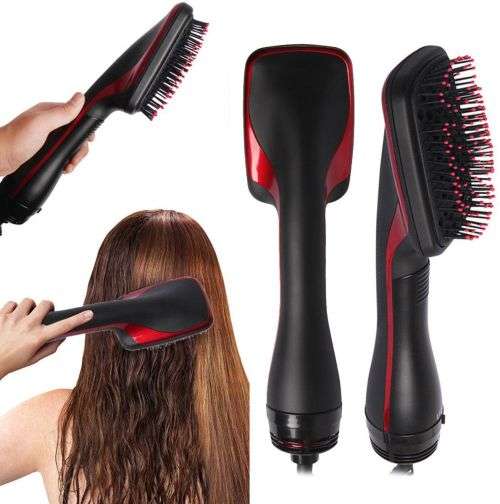 One-Step Hair Dryer & Styler, Ionic Hot Air Hair Straightener Brush,Negative Ion GENERATOR ALL HAIR
