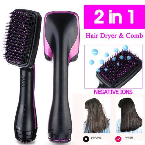 One-Step Hair Dryer & Styler, Ionic Hot Air Hair Straightener Brush,Negative Ion GENERATOR ALL HAIR