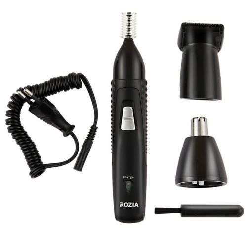 ROZIA 3in1 Nose Trimmer Kit,Hair Clipper Facial Care Tool Portable Shaver Cutting Kit Set Recharge