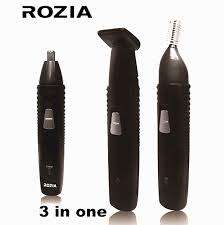 ROZIA 3in1 Nose Trimmer Kit,Hair Clipper Facial Care Tool Portable Shaver Cutting Kit Set Recharge