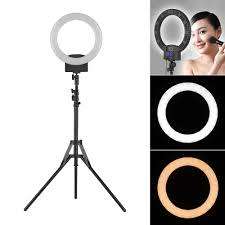 12-INCH RING LIGHT DIMMABLE BI-COLOR LED RING LIGHT &TRIPOD STUDIO ANNULAR LAMP PHOTOGRAPHY LIGHTING