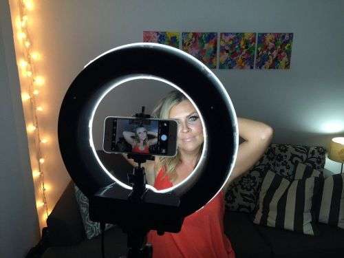 12-INCH RING LIGHT DIMMABLE BI-COLOR LED RING LIGHT &TRIPOD STUDIO ANNULAR LAMP PHOTOGRAPHY LIGHTING