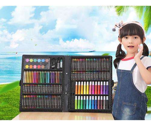168 PCS Kids Super Mega ART Coloring Set, Great Artist Deluxe Beginners Gift Set with Case to Creati