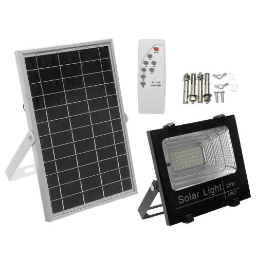 25W Solar LED Flood Light with Remote control